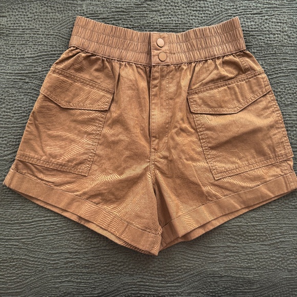 A&F Abercrombie & Fitch High Waist Utility Cargo Shorts - Picture 1 of 6